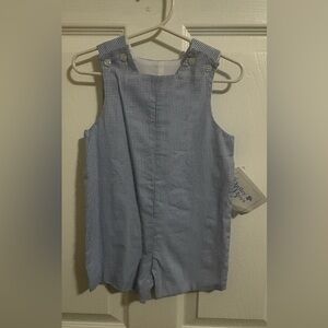 Bailey Boys | Blue Gingham John John Short | 12 mo | NWT